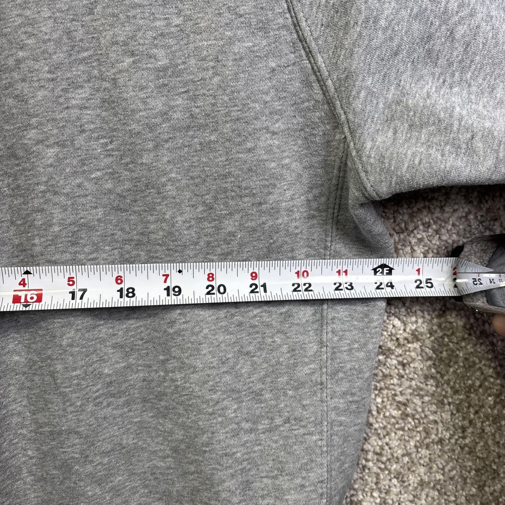 Nike Sweatshirt Mens Large Gray Fleece Crewneck Pullover Swoosh Logo Casual - Picture 4 of 7